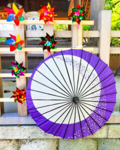 若宮神明社,、和傘、6月夏、愛知県一宮市の観光・撮影スポットの名所