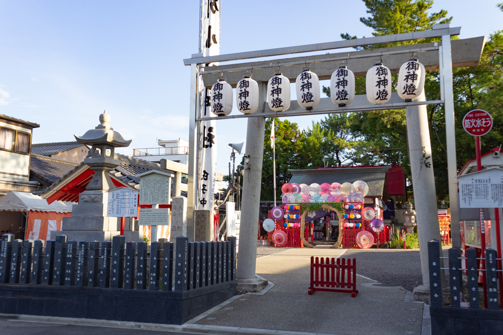 別小江神社、、6月夏の花、名古屋市北区の観光・撮影スポットの画像と写真