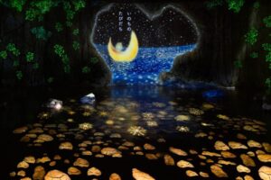 光の切り絵、８月夏、愛知県安城市の観光・撮影スポットの名所