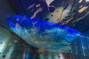 光の切り絵、８月夏、愛知県安城市の観光・撮影スポットの名所