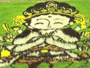 南陽町田んぼアート、7月夏、名古屋市港区の観光・撮影スポットの名所
