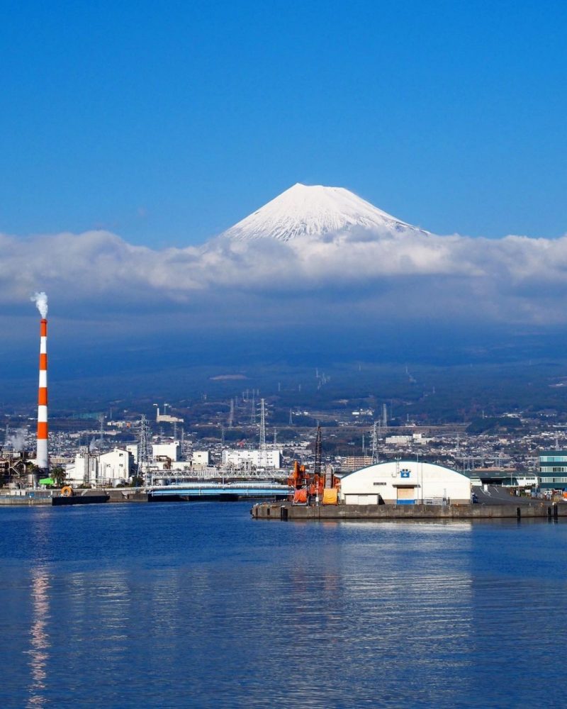 ふじのくに田子の浦みなと公園 、富士山、1月冬、静岡県富士市の観光・撮影スポットの名所