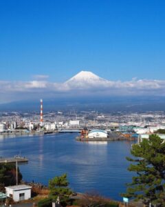 ふじのくに田子の浦みなと公園 、富士山、1月冬、静岡県富士市の観光・撮影スポットの名所