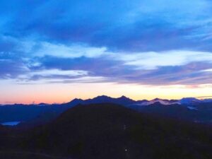 乗鞍岳、富士見台、日の出 、乗鞍スカイライン 、新緑、夏景色、8月、岐阜県高山市の観光・撮影スポットの名所
