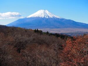 二十曲峠、富士山、11月秋、山梨県南都留郡の観光・撮影スポットの名所