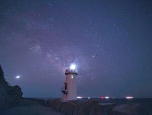 伊良湖岬灯台、星空、恋路ヶ浜、愛知県田原市の観光・撮影スポットの画像と写真