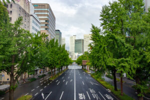 名古屋駅ビル群、日銀前、名古屋市中村区の観光・撮影スポットの名所