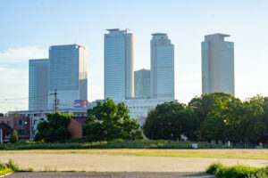 名古屋駅ビル群、米野公園、名古屋市中村区の観光・撮影スポットの名所