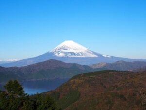 大観山展望台 、富士山、12月冬、神奈川県足柄下郡の観光・撮影スポットの名所