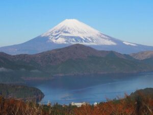 大観山展望台 、富士山、12月冬、神奈川県足柄下郡の観光・撮影スポットの名所