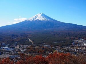 富士山パノラマロープウェイ 、河口湖、、紅葉、11月秋、山梨県南都留郡の観光・撮影スポットの名所