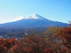 富士山パノラマロープウェイ 、河口湖、、紅葉、11月秋、山梨県南都留郡の観光・撮影スポットの名所
