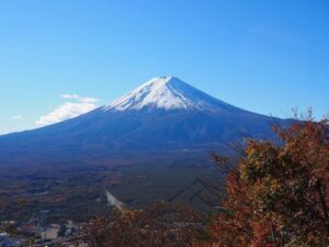 富士山パノラマロープウェイ 、河口湖、、紅葉、11月秋、山梨県南都留郡の観光・撮影スポットの名所