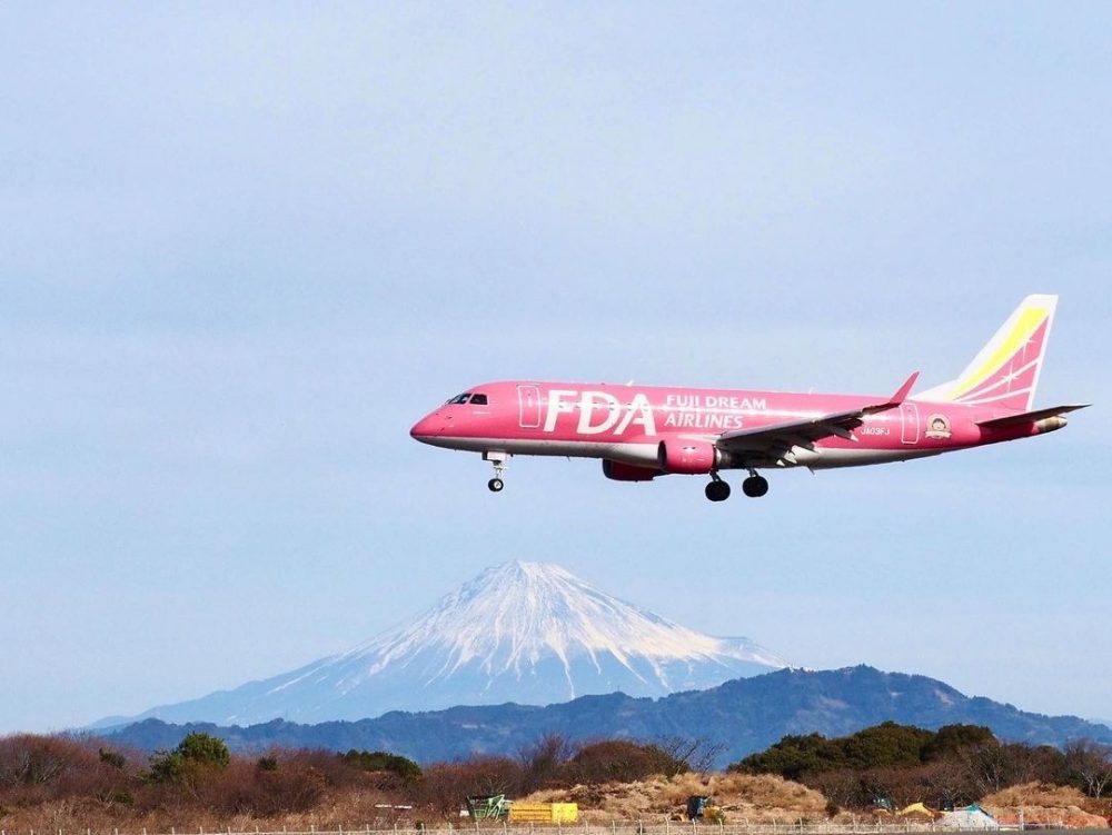 富士山静岡空港、富士山、FDA、静岡県牧之原市の観光・撮影スポットの名所