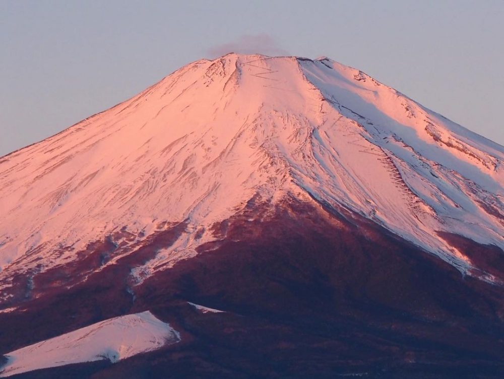 山中湖パノラマ台、富士山、１月冬、山梨県南都留郡の観光・撮影スポットの名所