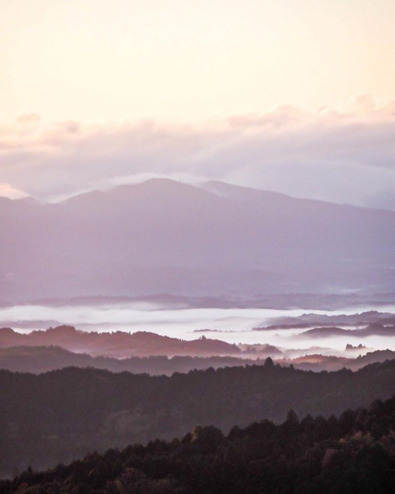 庚申山展望台、朝日、11月秋、滋賀県甲賀市の観光・撮影スポットの名所