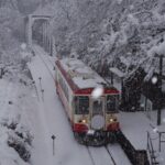 日当駅、樽見鉄道、冬景色、2月、岐阜県本巣市の観光・撮影スポットの画像と写真