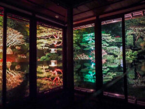 旧竹林院 、紅葉ライトアップ、11月秋、滋賀県大津市の観光・撮影スポットの名所