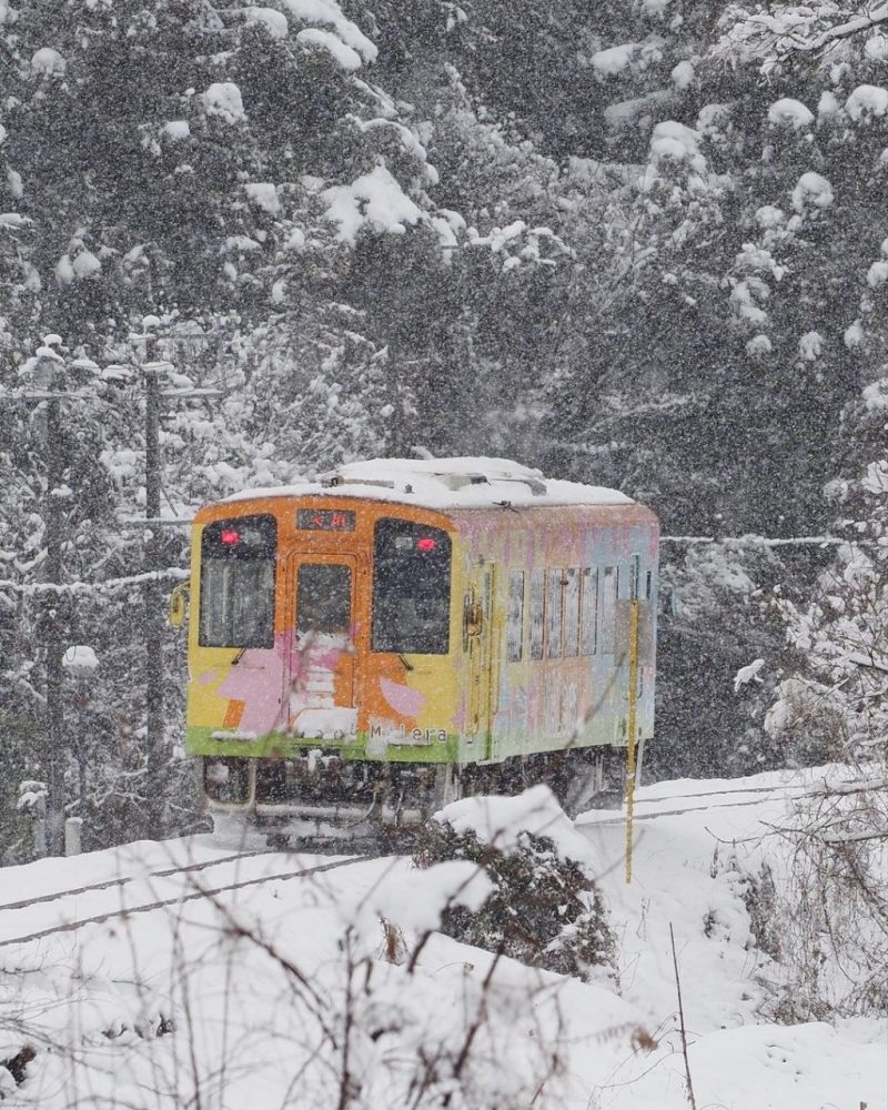 木地原駅 、樽見鉄道、冬景色、２月の冬、岐阜県本巣市の観光・撮影スポットの画像と写真
