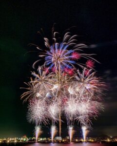 桑名水郷花火大会、7月夏、三重県桑名市の観光・撮影スポットの名所