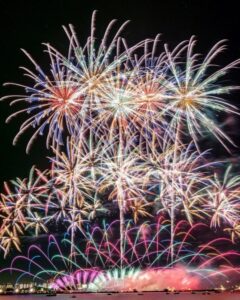 桑名水郷花火大会、7月夏、三重県桑名市の観光・撮影スポットの名所