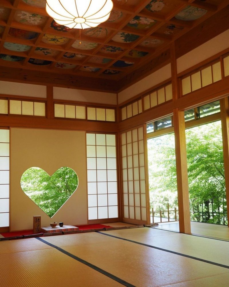正寿院、幸せを呼ぶ窓、7月、夏、京都府綴喜郡の観光・撮影スポットの名所