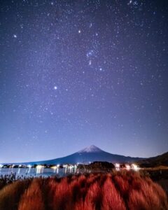 大石公園 、富士山・紅葉、11月秋、山梨県南都留郡の観光・撮影スポットの名所