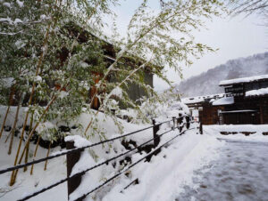 白川郷合掌造り集落、雪景色、2月冬、岐阜県大野郡の観光・撮影スポットの画像と写真