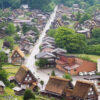 白川郷合掌造り集落、夏景色、6月夏、岐阜県大野郡の観光・撮影スポットの画像と写真