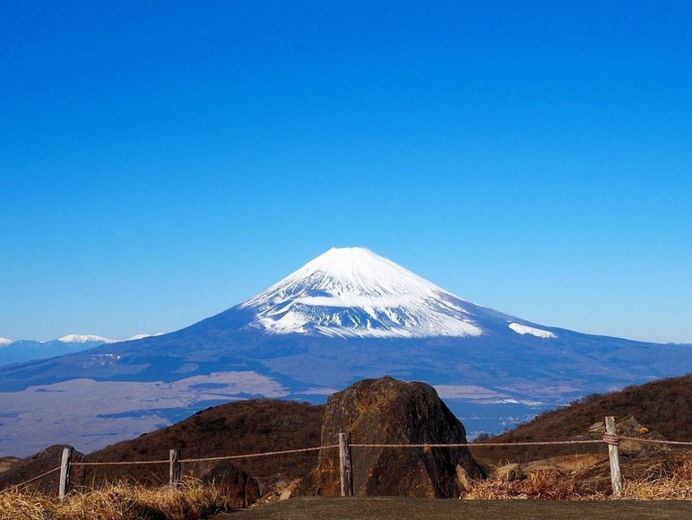 箱根駒ヶ岳ロープウェイ、富士山、12月冬、神奈川県足柄下郡の観光・撮影スポットの名所