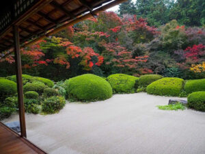 詩仙堂丈山寺、紅葉、11月秋、京都府京都市の観光・撮影スポットの名所