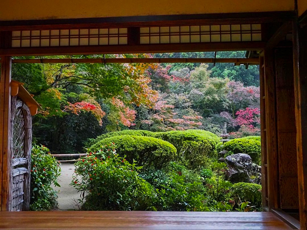詩仙堂丈山寺、紅葉、11月秋、京都府京都市の観光・撮影スポットの名所
