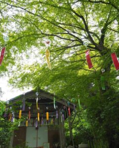 長寿寺 、風鈴、新緑、夏景色、8月夏、滋賀県湖南市の観光・撮影スポットの名所