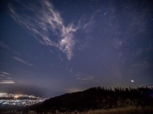 高ボッチ高原 、星空、11月秋、長野県岡谷市の観光・撮影スポットの名所