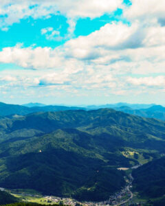 高嶺展望台、夏景色、8月夏長野県下伊那郡の観光・撮影スポットの名所