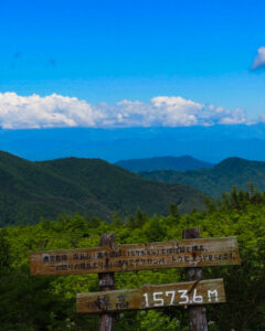 高嶺展望台、夏景色、8月夏長野県下伊那郡の観光・撮影スポットの名所