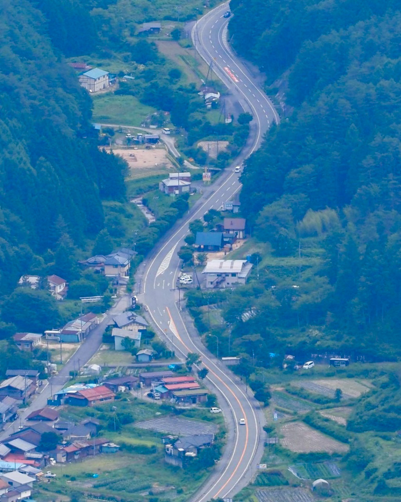 高嶺展望台、夏景色、8月夏長野県下伊那郡の観光・撮影スポットの名所