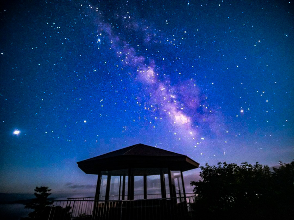 高嶺展望台、夏景色、星空、8月夏長野県下伊那郡の観光・撮影スポットの名所
