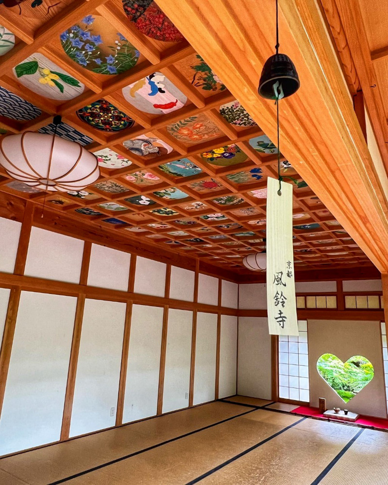 正寿院、花天井画、7月、夏、京都府綴喜郡の観光・撮影スポットの名所