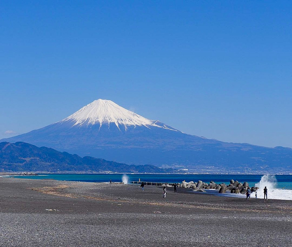 三保の松原、富士山、3月春、静岡県静岡市の観光・撮影スポットの名所