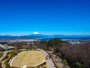 日本平夢テラス、富士山、展望台、3月春、静岡県静岡市の観光・撮影スポットの名所
