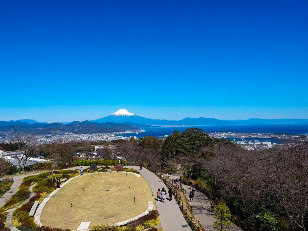 日本平夢テラス、富士山、展望台、3月春、静岡県静岡市の観光・撮影スポットの名所