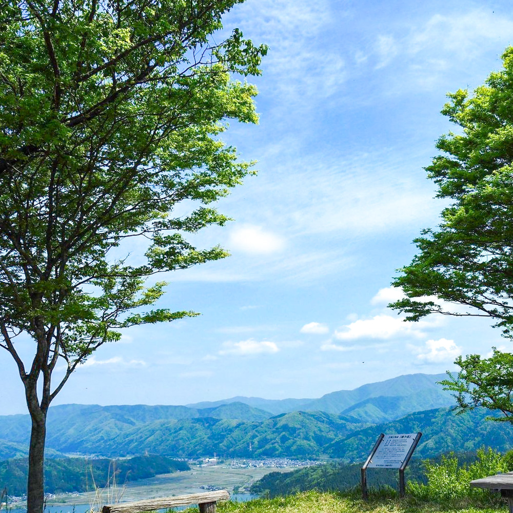 賎ヶ岳展望台、夏景色、5月、滋賀県長浜市の観光・撮影スポットの名所