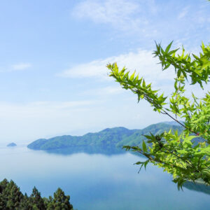 賎ヶ岳展望台、夏景色、5月、滋賀県長浜市の観光・撮影スポットの名所