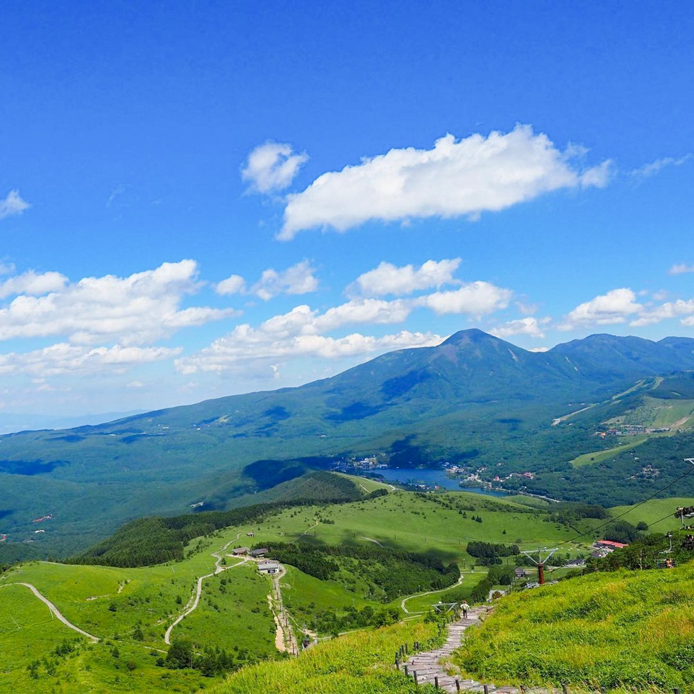 車山高原、夏景色、8月夏、長野県茅野市の観光・撮影スポットの名所