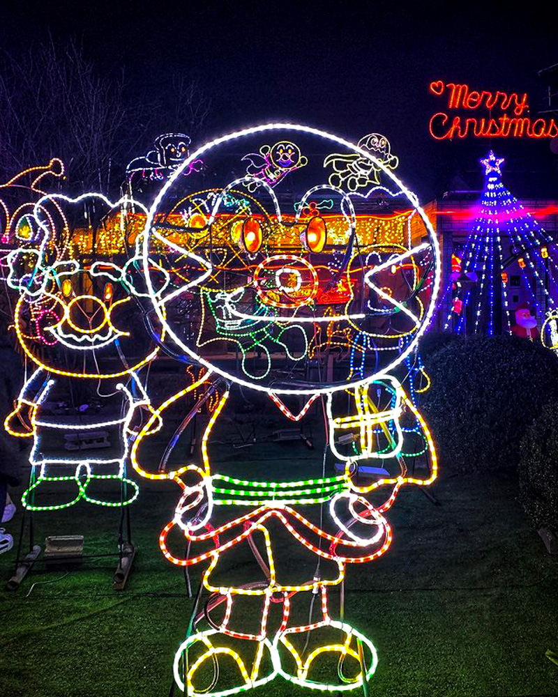 各務原市アンパンマン イルミネーション 12月 岐阜県各務原市の観光 撮影スポットの名所 東海カメラマップ