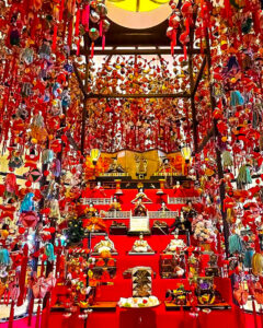 マリオット名古屋、吊り雛、「雛（ひな）のつるし飾り」、ひな祭り、2月春、名古屋市中村区の観光・撮影スポットの名所