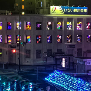 一宮駅・イルミネーション、12月冬、愛知県一宮市の観光・撮影スポットの名所