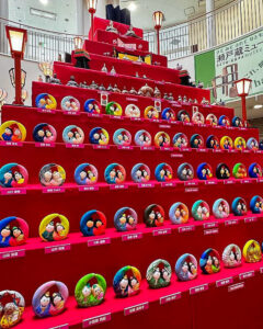 瀬戸蔵ミュージアム　ひな祭り,千代紙のつるし飾り,2月春、愛知県瀬戸市の観光・撮影スポットの画像と写真