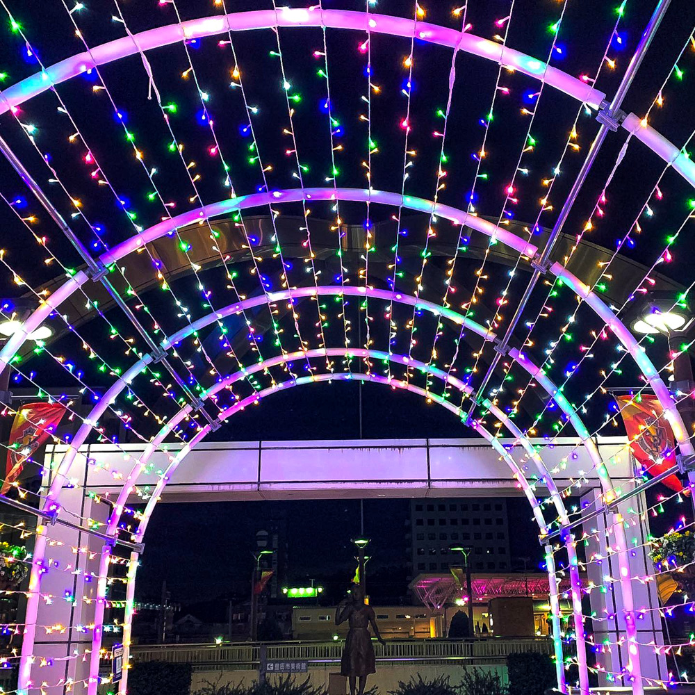 豊田駅イルミネーション、12月冬、愛知県豊田市の観光・撮影スポットの名所